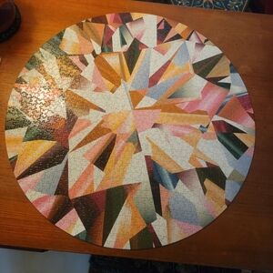 Werkshoppe Puzzle | Multifacted Gem Round Puzzle 1000 Pieces